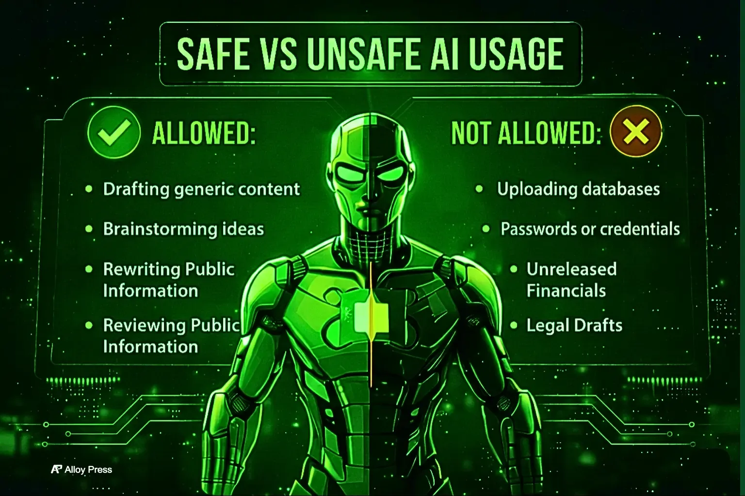 Safe VS Unsafe AI Usage