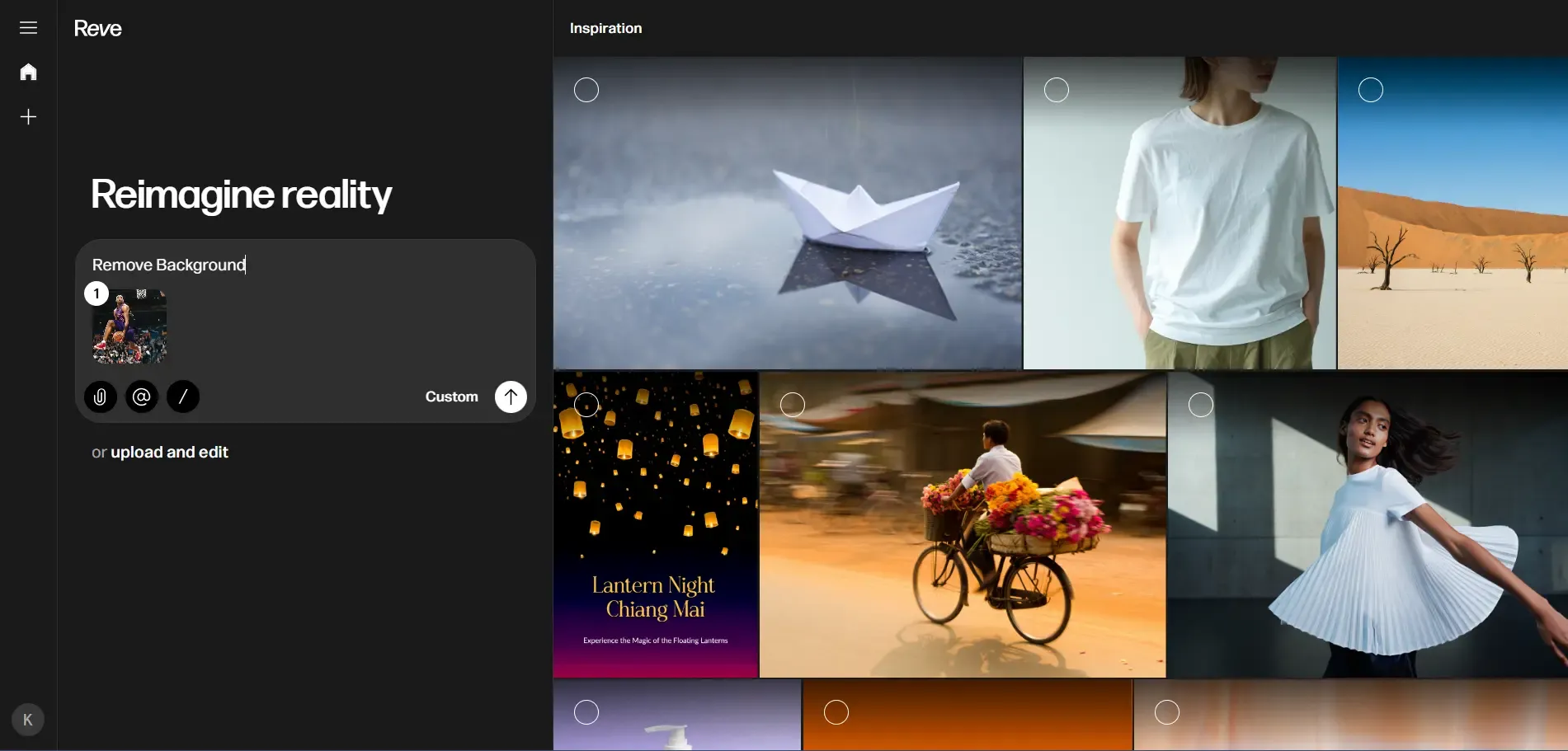 Reve AI Home Page