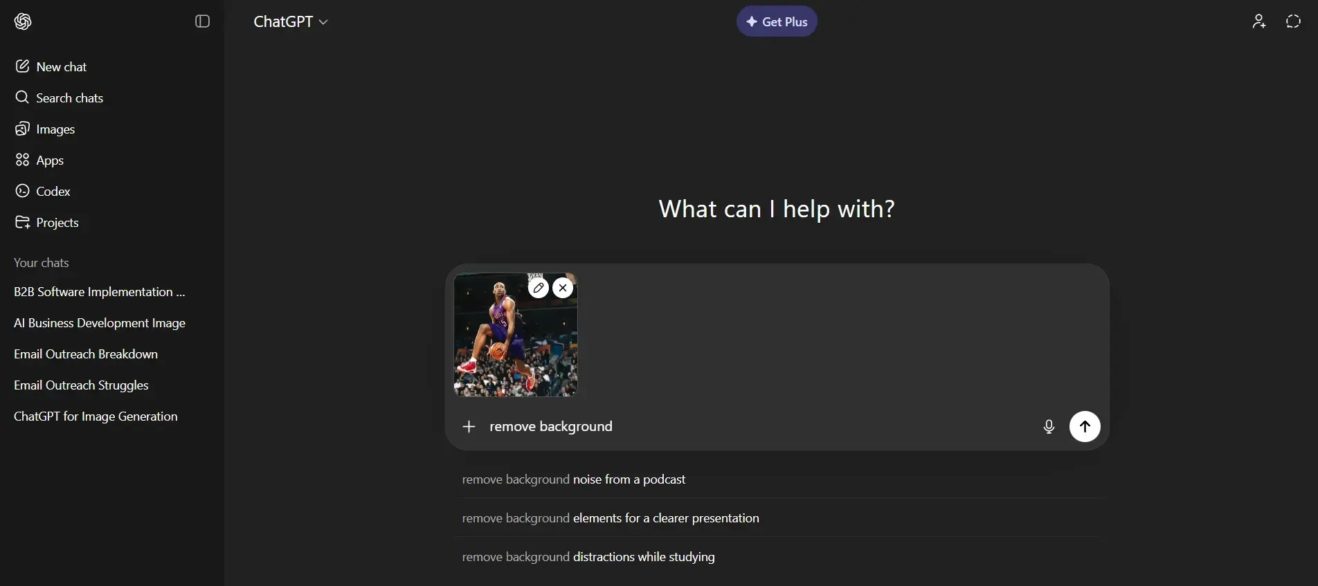 ChatGPT Home Page