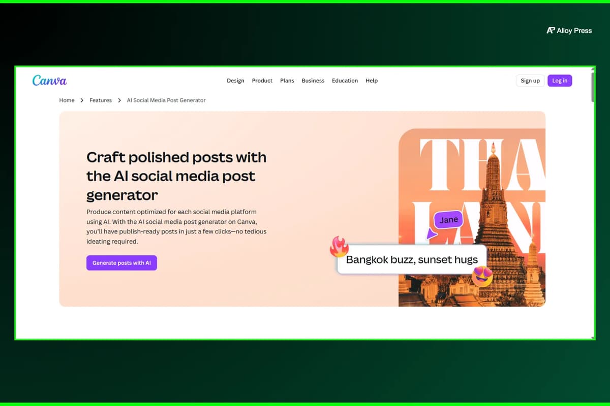 Canva AI Social Media Post Generator