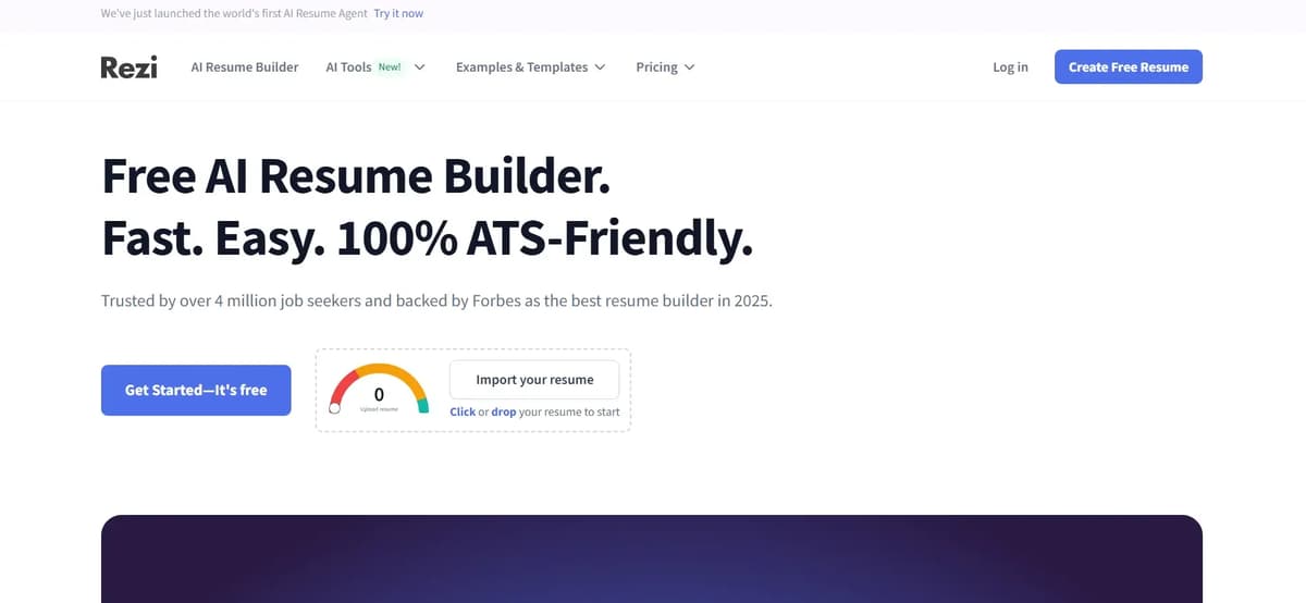 Rezi AI Resume Builder
