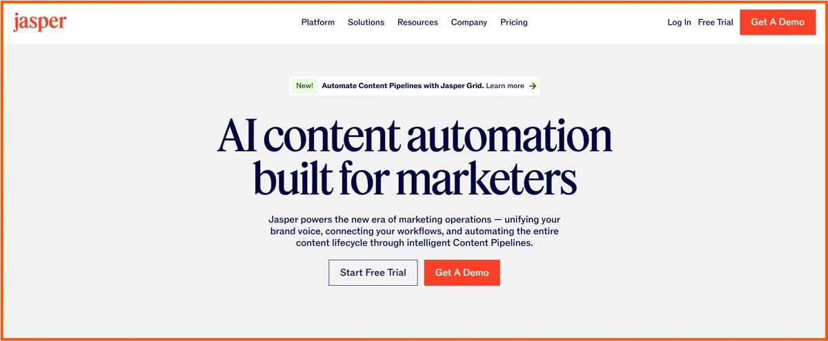 Jasper Home page Image