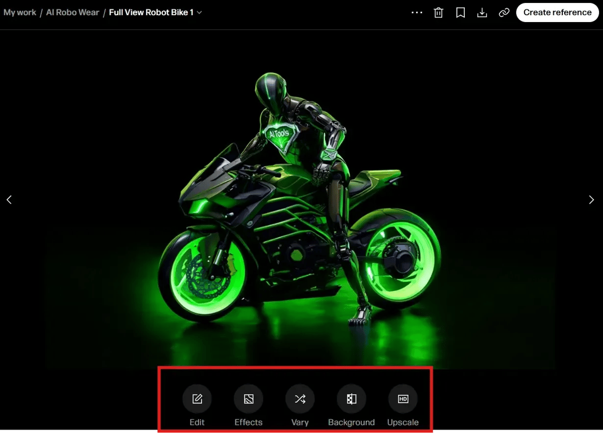 Reve's Features Marked in Red Box