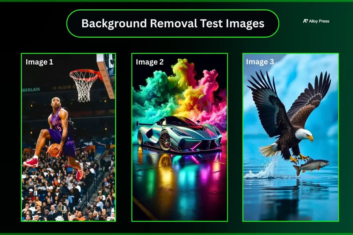 Background removal test images