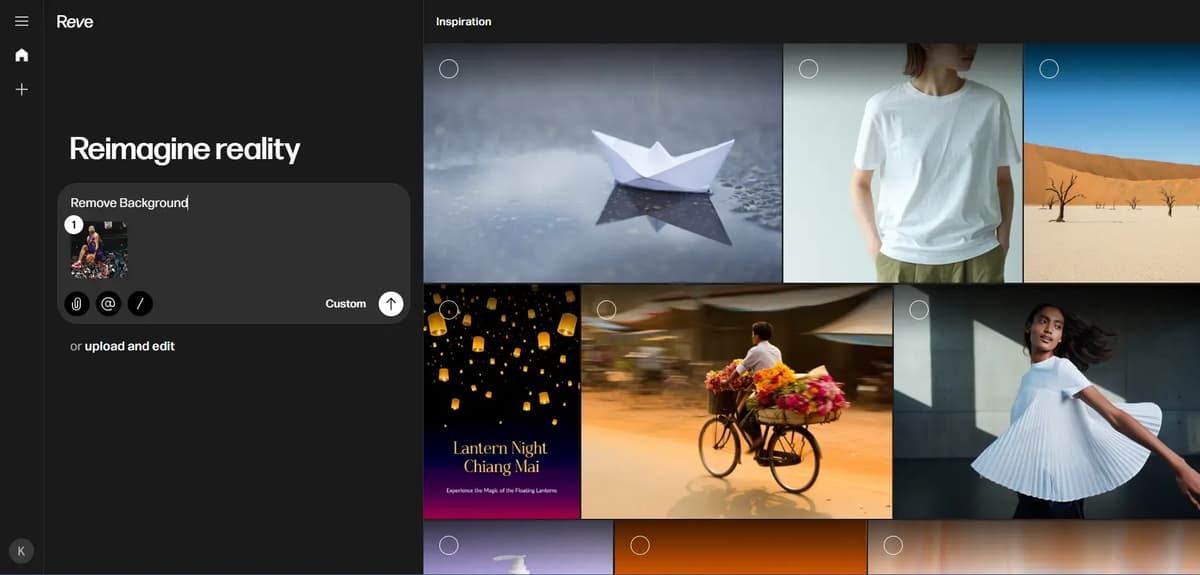 Reve AI Home Page