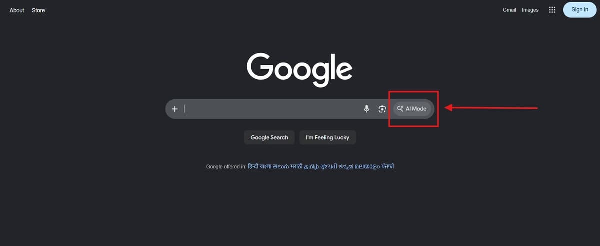 Screenshot Image of Google Interface